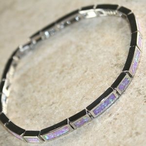 Pink Fire Opal Bracelet
